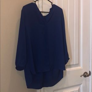 NYDJ blue button up top size XL